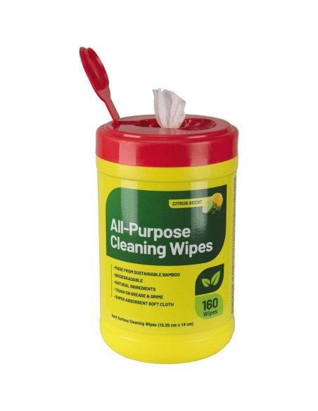 Toallitas de limpieza multiusos RTS 3 paquetes de 160 unidades