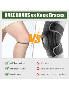 Banda de Rodilla de Silicona Foilswirl 2 Pcs Soporte Patelar M 2