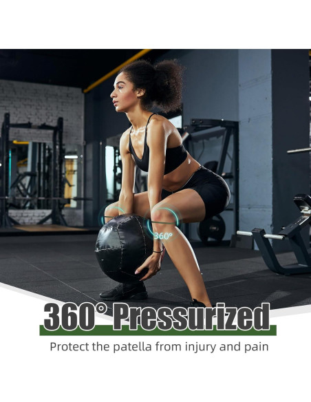 Banda de Rodilla de Silicona Foilswirl 2 Pcs Soporte Patelar M