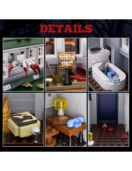 Conjunto Casa Embrujada GIKCFSTBLA 1099 Piezas LED Halloween