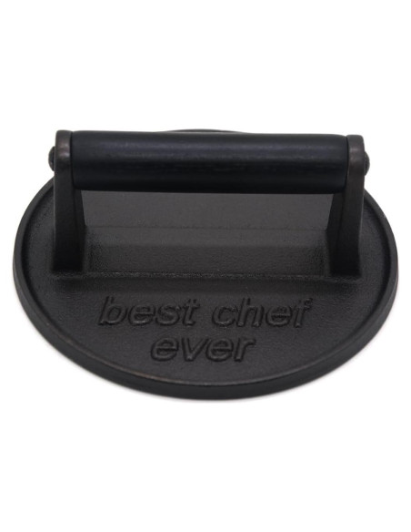 Prensa de Hierro Fundido JNXHON 16.3 cm con Mango de Madera Prensa de Hierro Fundido JNXHON 16.3 cm con Mango de Madera