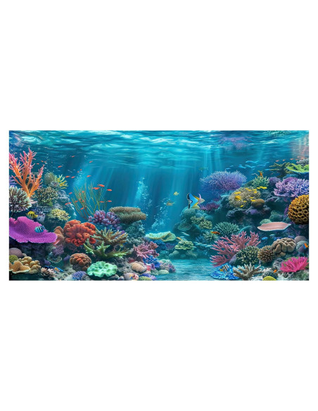 Fondo de Acuario iTapnoom 90x45cm Decoración Coral Poliester Fondo de Acuario iTapnoom 90x45cm Decoración Coral Poliester