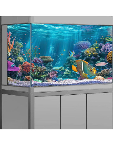 Fondo de Acuario iTapnoom 90x45cm Decoración Coral Poliester