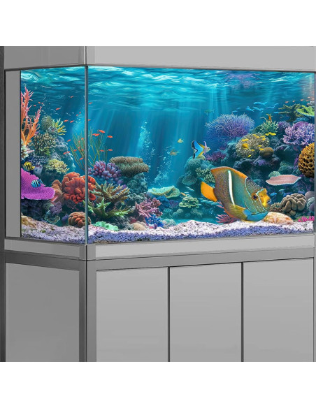 Fondo de Acuario iTapnoom 90x45cm Decoración Coral Poliester Fondo de Acuario iTapnoom 90x45cm Decoración Coral Poliester