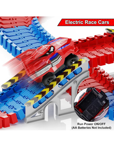 Pista de Carreras de Araña ANCITOY con 2 Coches Eléctricos