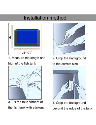 Fondo de Acuario iTapnoom 90x45cm Decoración Coral Poliester