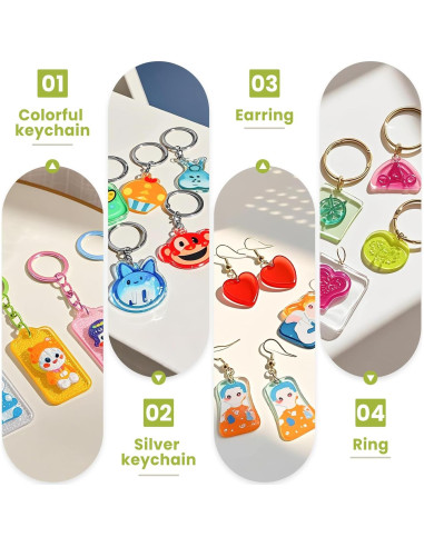 10 Hojas de Plástico Encogible Imprimibles Yncotte 21.6x27.9cm