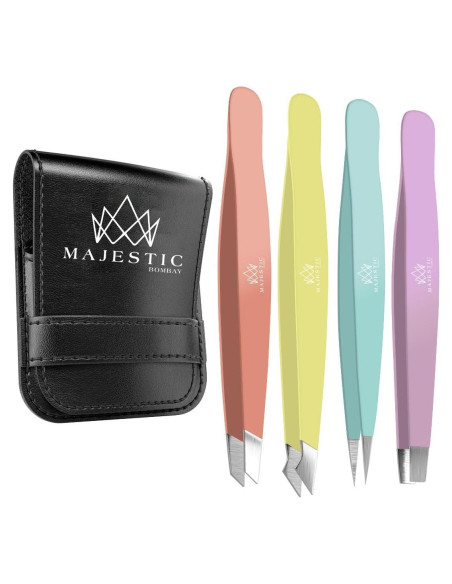 Juego de Pinzas Quirúrgicas 4 Piezas Majestic Bombay - Acero Inoxidable