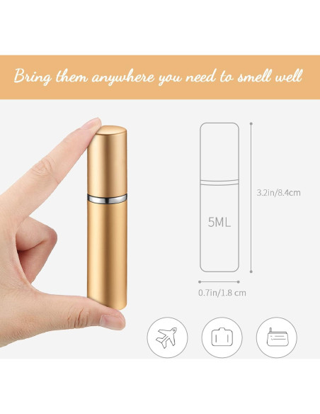 Zonon 56 Piezas Atomizador de Perfume Rellenable 5ml