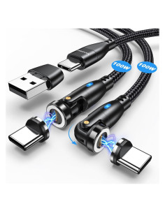 Cable de carga magnético USB C VAFOTON 100W 2Pack 1m 1.83m