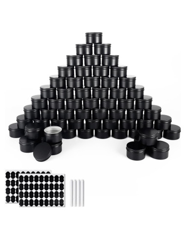 Paquete de 64 latas de aluminio OBKJJ 120 ml con tapa rosca