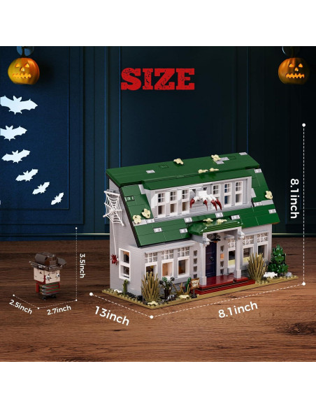 Conjunto Casa Embrujada GIKCFSTBLA 1099 Piezas LED Halloween