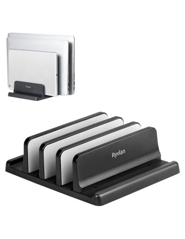 Soporte Vertical para Laptop Ryvlan 3 Ranuras Ajustable