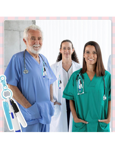 Juego de bolígrafos de enfermera Sibba azul con clip