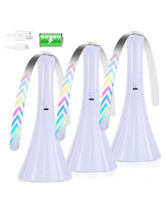 Ventiladores Recargables para Moscas Adawook 3pcs USB Blanco