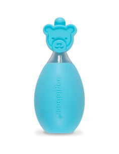 Aspirador Nasal Oogiebear para Bebés - Bulbo de Silicona Azul 2