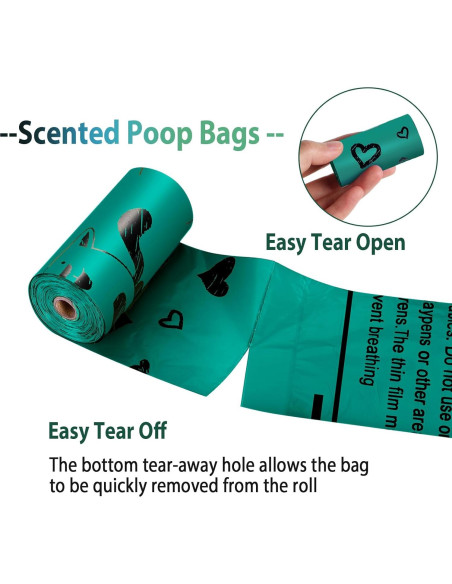 Bolsas para Excremento de Perro Yingdelai - 540 Biodegradables