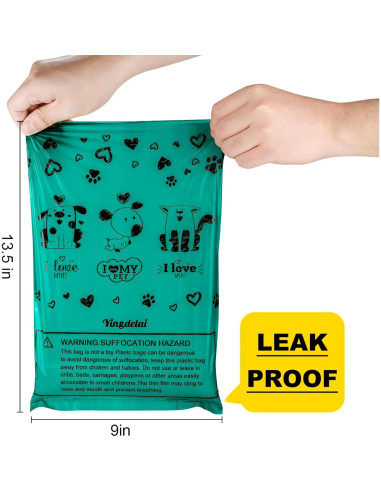 Bolsas para Excremento de Perro Yingdelai - 540 Biodegradables