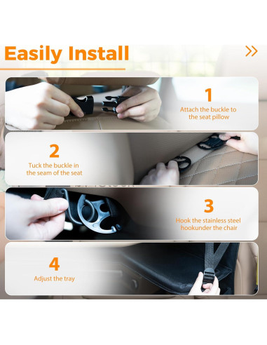 Organizador de Asiento Trasero de Coche Haoxiang, 9 Bolsillos, Negro