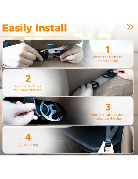 Organizador de Asiento Trasero de Coche Haoxiang, 9 Bolsillos, Negro