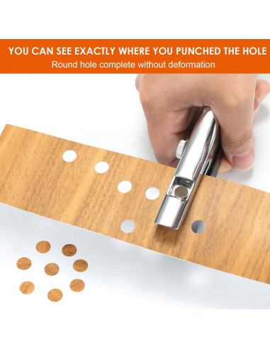 Perforadora de agujeros Rikolto 6mm portátil para papel