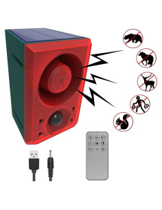 Alarma de Movimiento Solar HULPPRE con Sonido Grabable 130dB