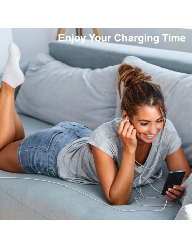 Paquete de 3 Cables Lightning a USB Citelect 1 Pie Carga Rápida