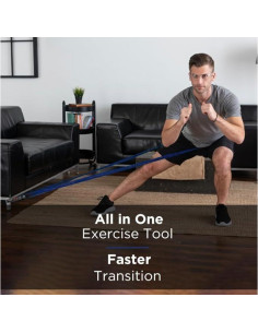 Banda de Resistencia THERABAND CLX 5 Pies Azul/Negro Extra Pesado 2