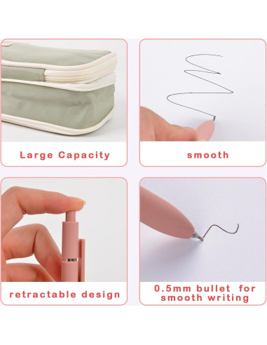 27 Piezas Suministros Escolares ChezMax - Marcadores, Bolígrafos y Notas