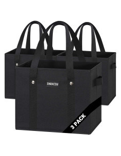 Bolsas de Compras Reutilizables DSDCDJ 3 Pack Alta Resistencia 33x26x28cm