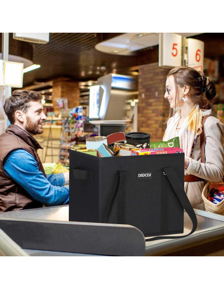 Bolsas de Compras Reutilizables DSDCDJ 3 Pack Alta Resistencia 33x26x28cm Bolsas de Compras Reutilizables DSDCDJ 3 Pack Alta Resistencia 33x26x28cm