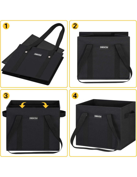 Bolsas de Compras Reutilizables DSDCDJ 3 Pack Alta Resistencia 33x26x28cm Bolsas de Compras Reutilizables DSDCDJ 3 Pack Alta Resistencia 33x26x28cm