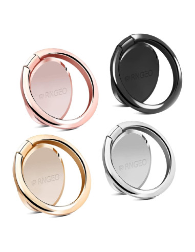 Juego de 4 Soportes de Anillo Rngeo para Dedos - Rotación 360