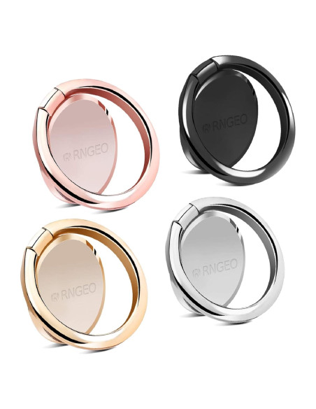 Juego de 4 Soportes de Anillo Rngeo para Dedos - Rotación 360