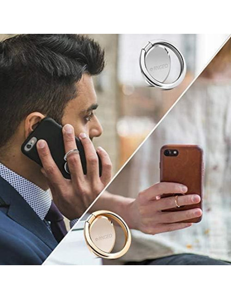 Juego de 4 Soportes de Anillo Rngeo para Dedos - Rotación 360