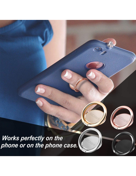 Juego de 4 Soportes de Anillo Rngeo para Dedos - Rotación 360