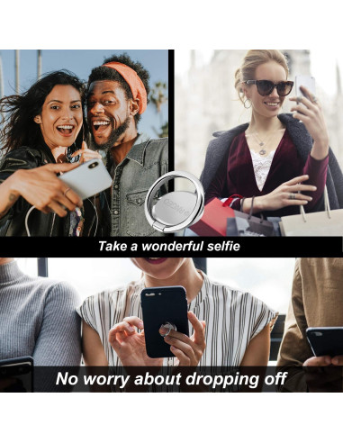 Juego de 4 Soportes de Anillo Rngeo para Dedos - Rotación 360