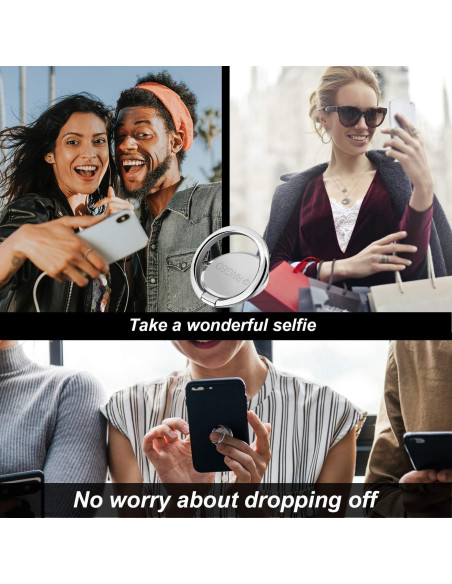 Juego de 4 Soportes de Anillo Rngeo para Dedos - Rotación 360