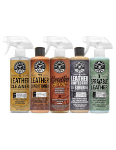Kit de Cuidado de Cuero Chemical Guys HOL_113 - 5 Productos 16 oz