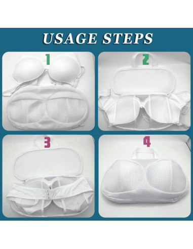 Bolsas de Lavandería para Sujetadores Grandes KISYONGUS - 2 Piezas