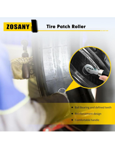 Kit de Reparación de Neumáticos ZOSANY 33 PZS con Tapones de Hongo