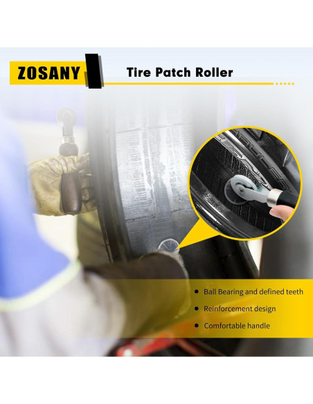Kit de Reparación de Neumáticos ZOSANY 33 PZS con Tapones de Hongo Kit de Reparación de Neumáticos ZOSANY 33 PZS con Tapones de Hongo