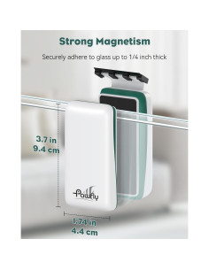 Limpiador Magnético de Acuario Pawfly con 2 Raspadores 6.35mm 2