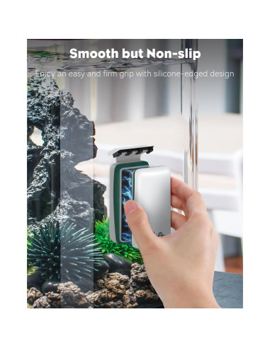 Limpiador Magnético de Acuario Pawfly con 2 Raspadores 6.35mm