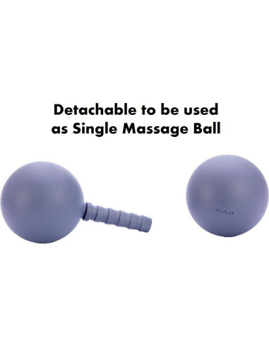 Rodillo de Masaje Ajustable ALLPLAY Doble Bola Acupresión 12.7cm