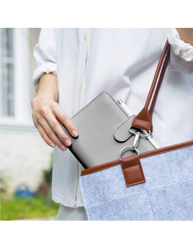 Carpeta de Presupuesto A6 Saveyon Negra con 12 Sobres Transparentes