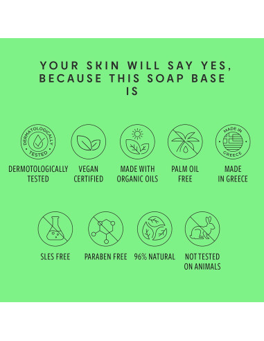 Base de Jabón de Glicerina Clara 0.91kg Skin Said Yes - Orgánico