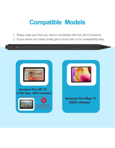Stylus Pen Milikilo para Amazon Fire Max 11 y HD 10, 4096 puntos 2