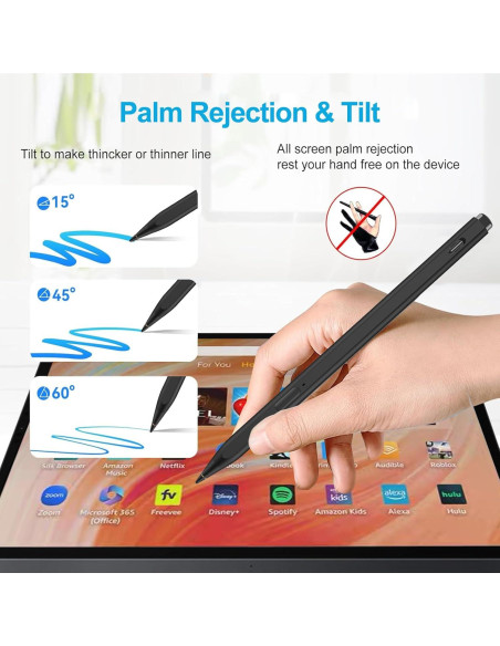 Stylus Pen Milikilo para Amazon Fire Max 11 y HD 10, 4096 puntos