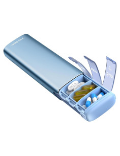 Organizador de Pastillas Vaydeer Pequeño Azul 7 Días